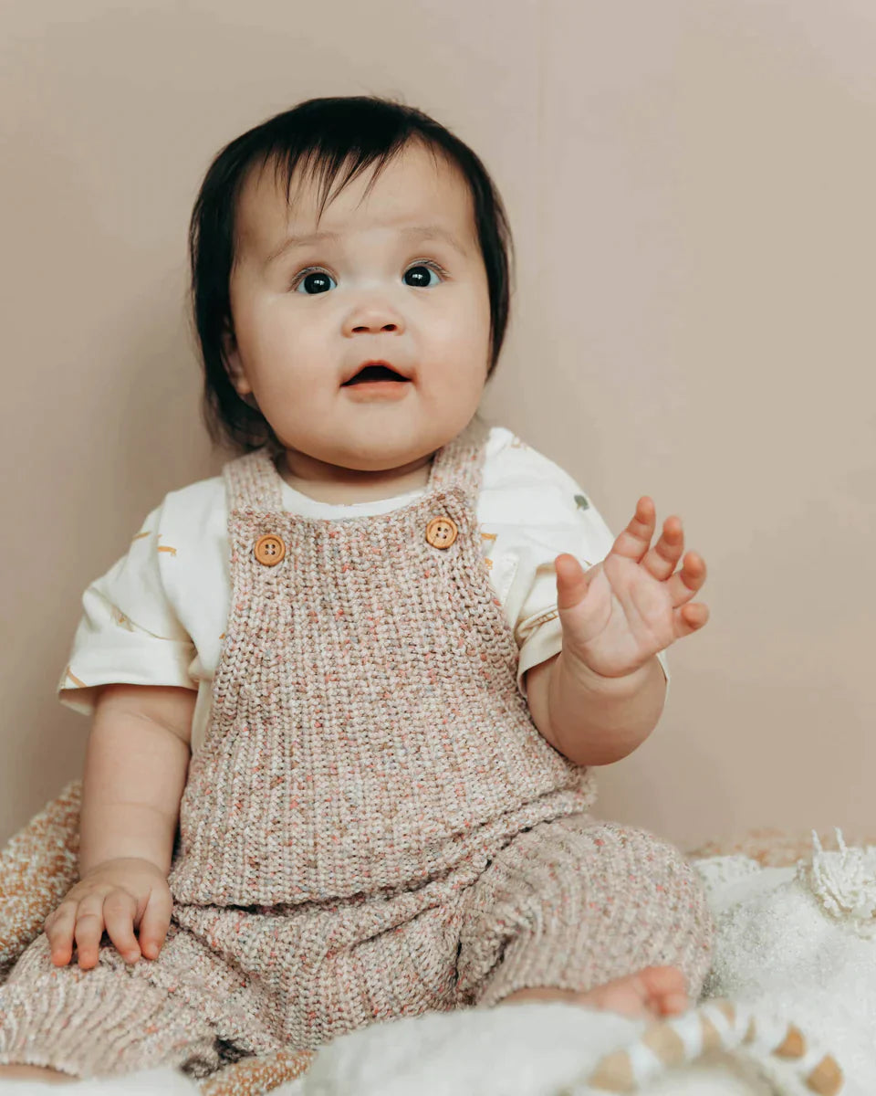Soft Pink Marble Overalls - Premium Kids Denim from Dear Hayden - Just $65! Shop now at shopthedenimbar