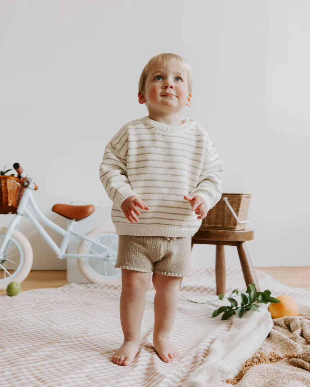 Organic Cotton Stripe Sweater - Premium Kids Denim from Dear Hayden - Just $64! Shop now at shopthedenimbar