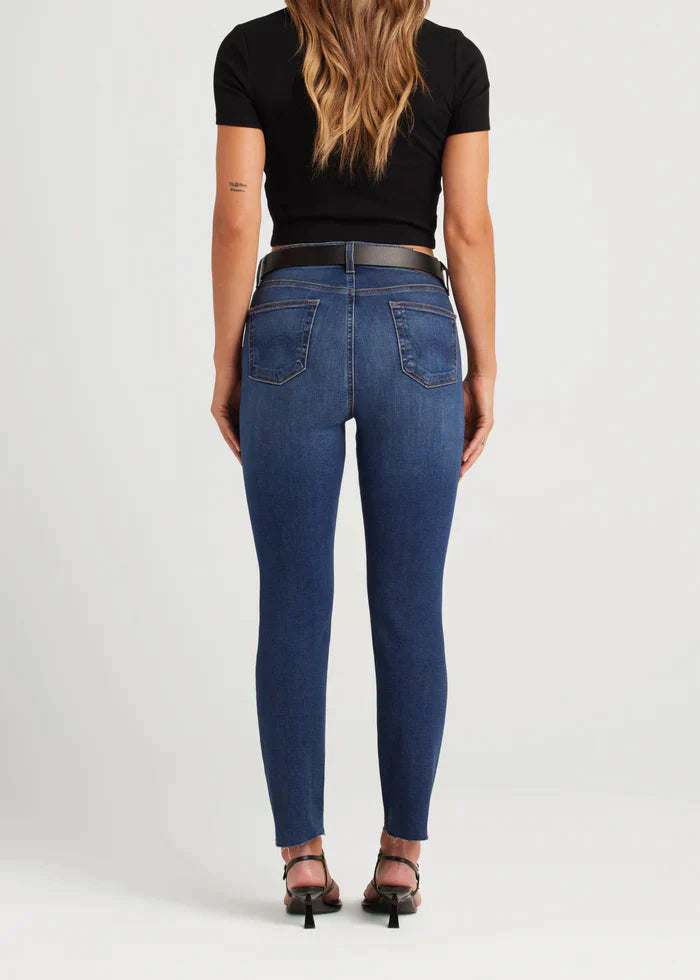 Bree Deja Blue Mid Rise Straight Crop Jean - FINAL SALE - Premium Denim Denim from Edwin - Just $125! Shop now at shopthedenimbar