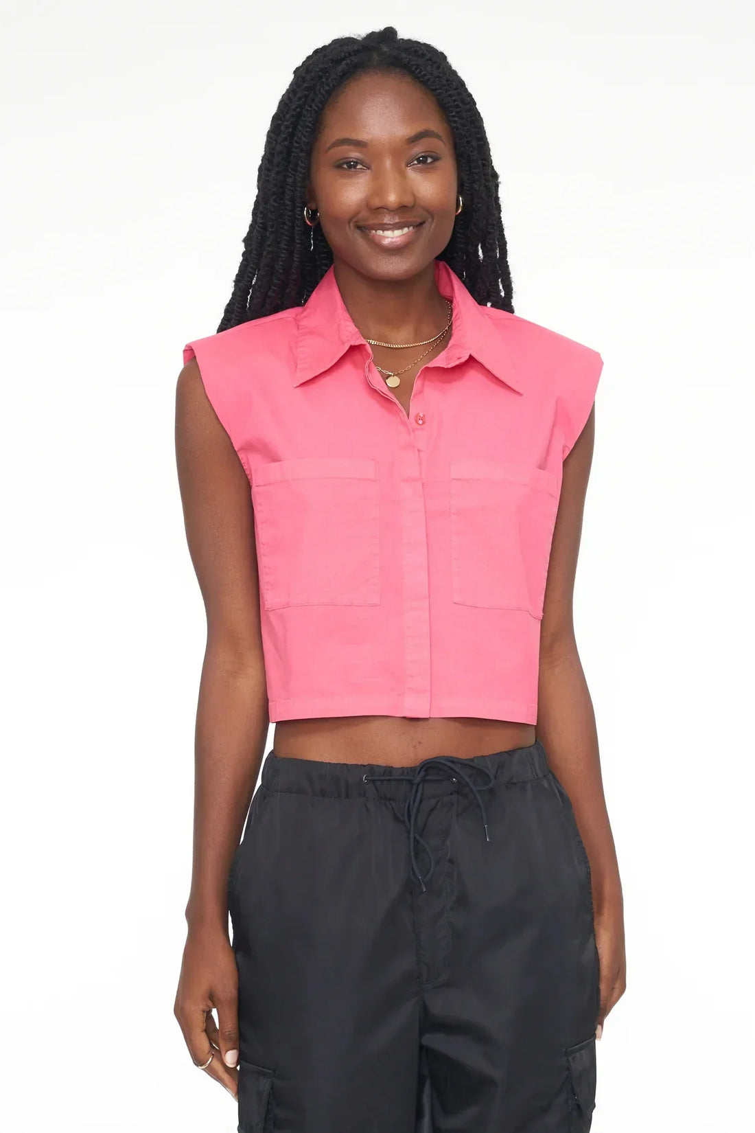 Liam Sleeveless Button Down Shirt - FINAL SALE - Premium Tank Top Denim from Pistola - Just $25! Shop now at shopthedenimbar