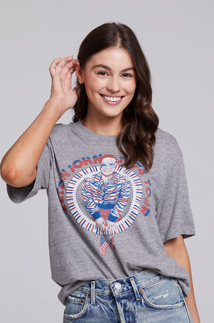Elton John - 1974 Tour Tee - FINAL SALE - Premium T-Shirt Denim from Chaser - Just $25! Shop now at shopthedenimbar
