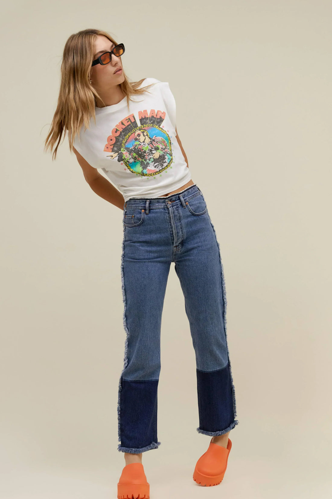 Elton John Rocket Man Tee - FINAL SALE - Premium T-Shirt Denim from Daydreamer - Just $25! Shop now at shopthedenimbar