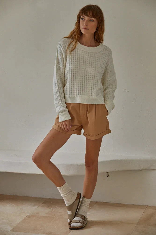 Baylor Pullover - Premium sweater Denim from By Together - Just $64! Shop now at shopthedenimbar