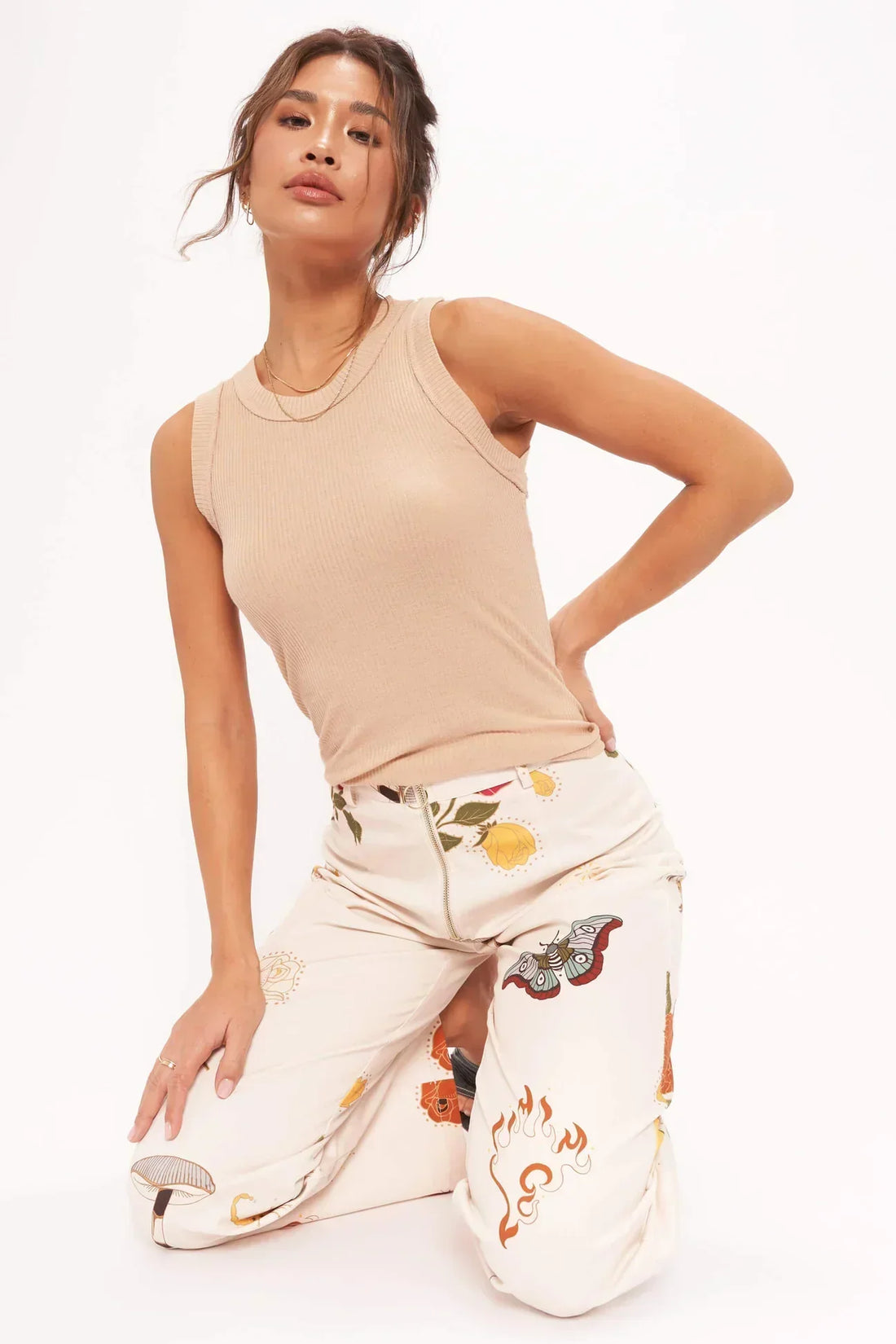 Adesin Fitted Rib Tank - FINAL SALE - Premium Tank Top Denim from Project Social T - Just $25! Shop now at shopthedenimbar