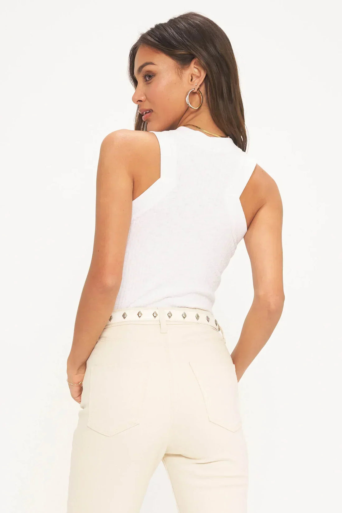 Player Fitted Racerback Rib Tank - Premium Tank Top Denim from Project Social T - Just $40.60! Shop now at shopthedenimbar