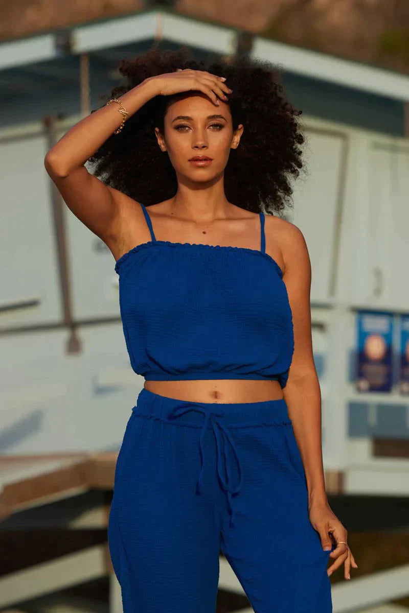 Havana Gauze Crop Cami - FINAL SALE - Premium Tank Top Denim from LAmade - Just $25! Shop now at shopthedenimbar