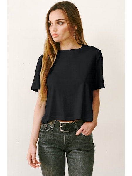 Crop Band Tee - FINAL SALE - Premium Shirt Denim from LAmade - Just $10! Shop now at shopthedenimbar