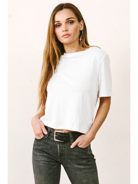 Crop Band Tee - FINAL SALE - Premium Shirt Denim from LAmade - Just $10! Shop now at shopthedenimbar