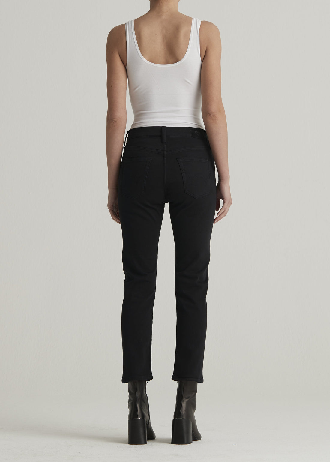 Elin Black Mid Rise Straight Leg Jean - FINAL SALE - Premium Denim Denim from Edwin - Just $125! Shop now at shopthedenimbar
