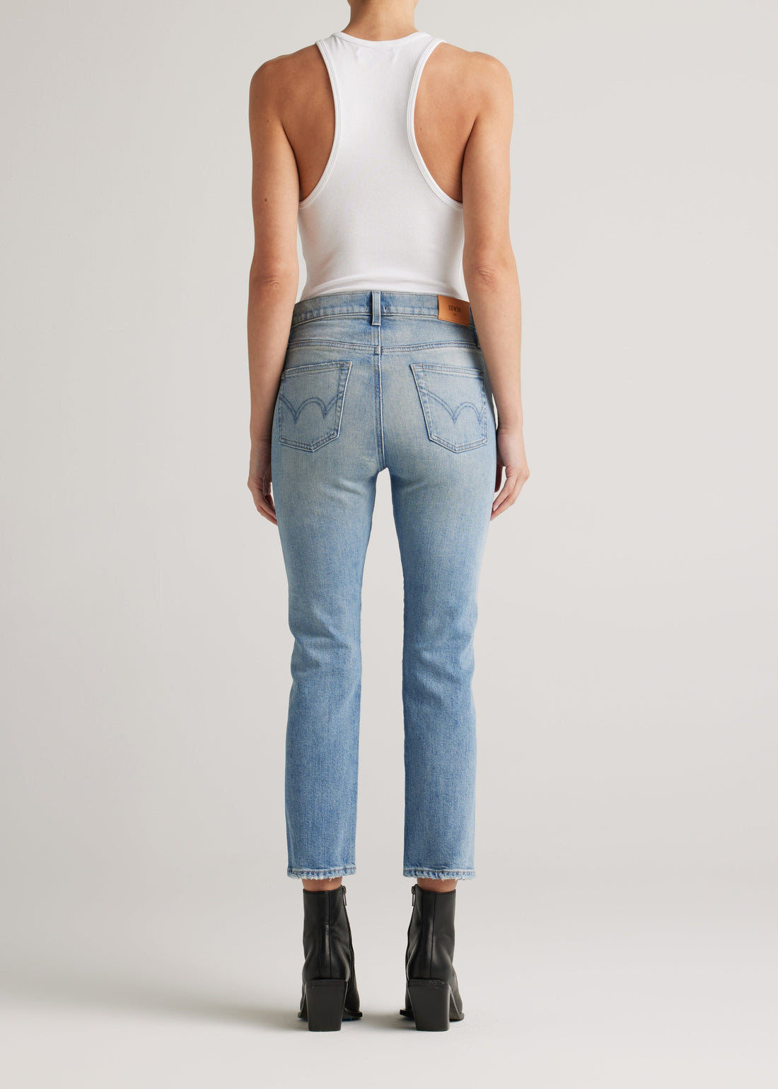 Elin Solar Ray Mid Rise Straight Leg Jean - FINAL SALE - Premium Denim Denim from Edwin - Just $75! Shop now at shopthedenimbar