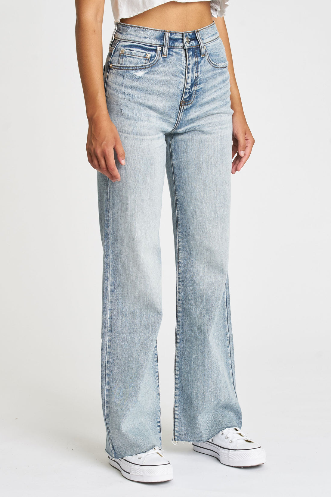 Far Out Mermaid High Rise Flare Jeans - Premium Denim Denim from Daze - Just $94! Shop now at shopthedenimbar