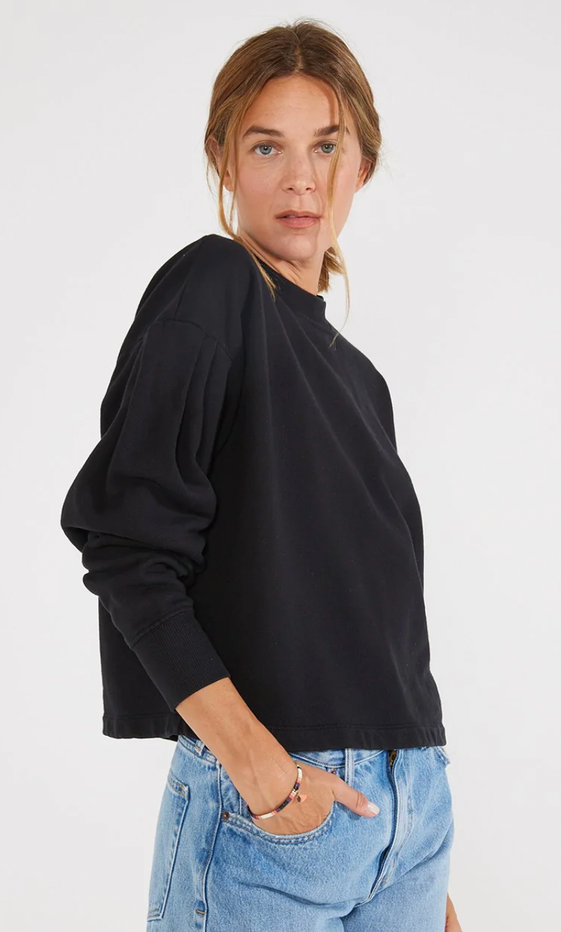 Jael Pleat Sleeve Sweatshirt - FINAL SALE - Premium Sweatshirt Denim from Etica - Just $75! Shop now at shopthedenimbar
