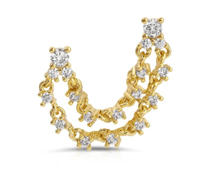 Ava Double Stud - FINAL SALE - Premium Earring Denim from Joy Dravecky - Just $25! Shop now at shopthedenimbar