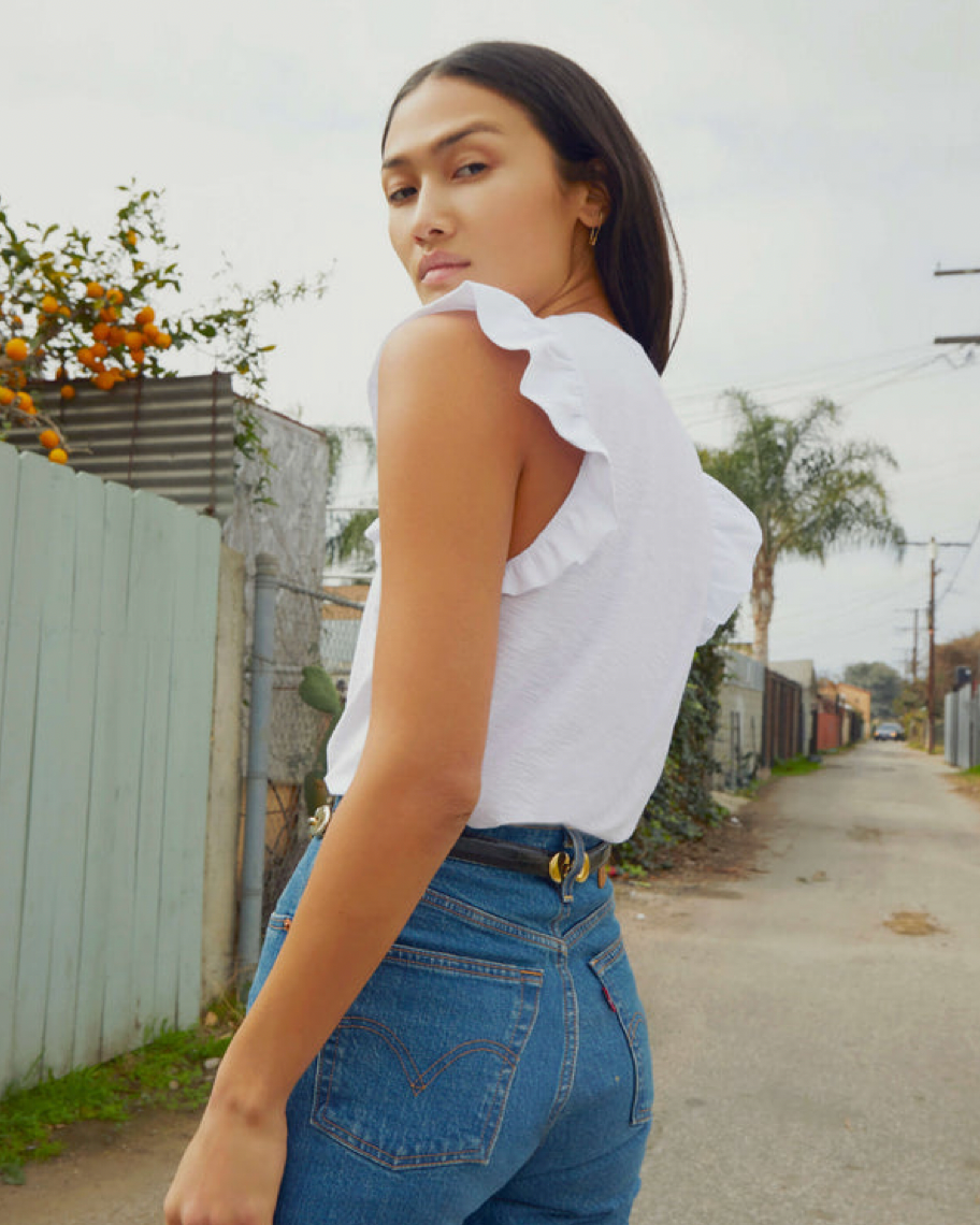 Paulette Tank - FINAL SALE - Premium Tank Top Denim from Nation LTD - Just $25! Shop now at shopthedenimbar
