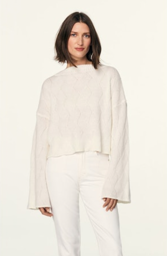 Patchwork Sweater - FINAL SALE - Premium sweater Denim from AMO - Just $125! Shop now at shopthedenimbar