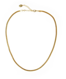 Sylvia Gold Snake Chain Necklace - Premium Necklace Denim from Arms of Eve - Just $79! Shop now at shopthedenimbar