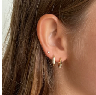 Kahli Huggie Earrings - FINAL SALE - Premium Earrings Denim from Arms of Eve - Just $25! Shop now at shopthedenimbar