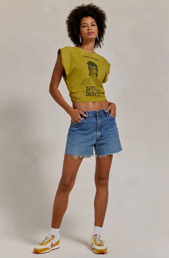 David Bowie Show Flyer Banded Tee - FINAL SALE - Premium T-Shirt Denim from Daydreamer - Just $25! Shop now at shopthedenimbar