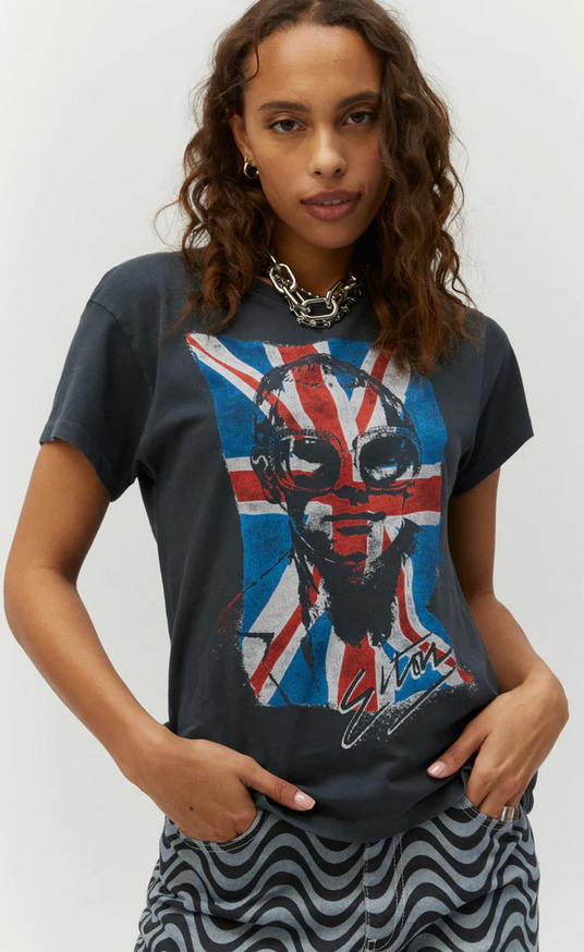 Elton John Flag Tour Tee - Premium T-Shirt Denim from Daydreamer - Just $59.50! Shop now at shopthedenimbar