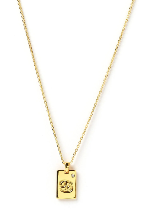 Zodic Gold Tag Necklace - FINAL SALE - Premium Necklace Denim from Arms of Eve - Just $25! Shop now at shopthedenimbar