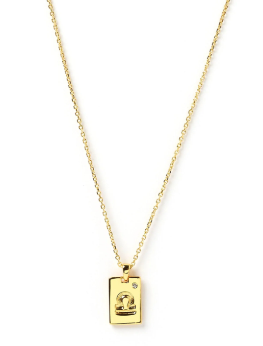 Zodic Gold Tag Necklace - FINAL SALE - Premium Necklace Denim from Arms of Eve - Just $25! Shop now at shopthedenimbar