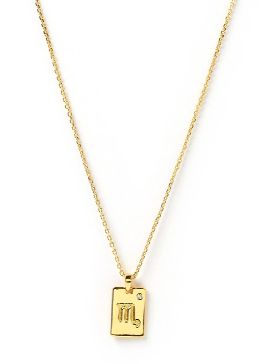 Zodic Gold Tag Necklace - FINAL SALE - Premium Necklace Denim from Arms of Eve - Just $25! Shop now at shopthedenimbar