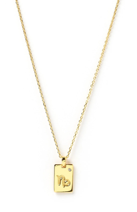 Zodic Gold Tag Necklace - FINAL SALE - Premium Necklace Denim from Arms of Eve - Just $25! Shop now at shopthedenimbar