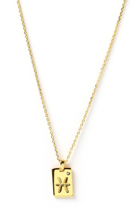 Zodic Gold Tag Necklace - FINAL SALE - Premium Necklace Denim from Arms of Eve - Just $25! Shop now at shopthedenimbar