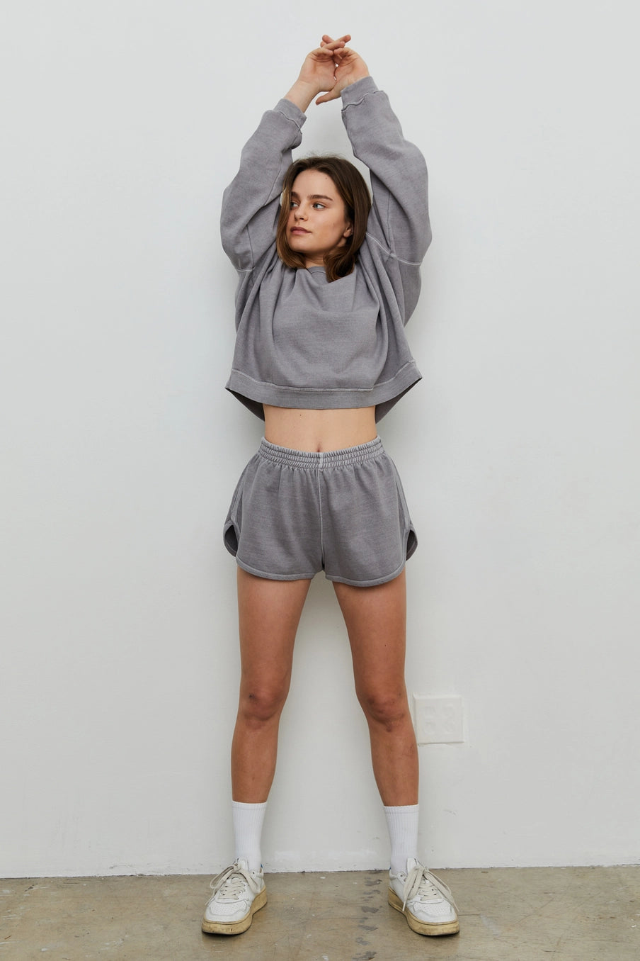 Blank sweat shorts fashion