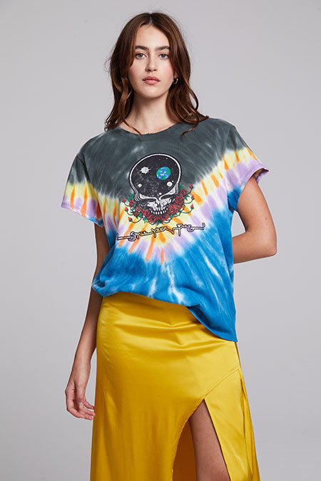 Tie Dye Grateful Dead Tee - Premium T-Shirt Denim from Chaser - Just $52! Shop now at shopthedenimbar