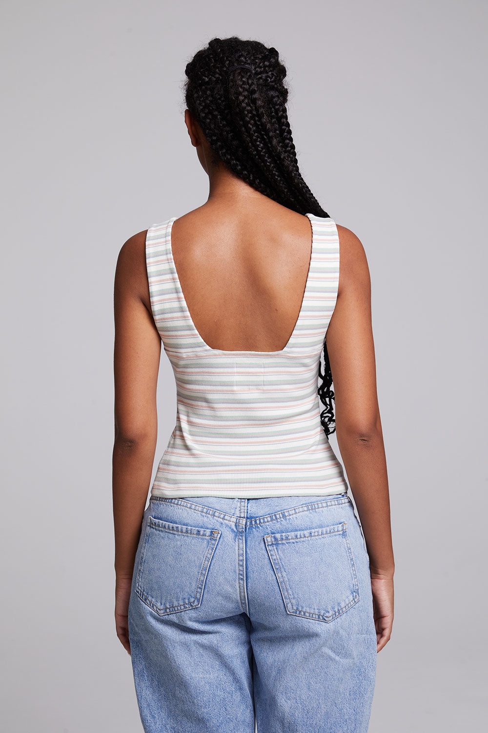 Tramonti Como Stripe Tank Top - FINAL SALE - Premium Tank Top Denim from Chaser - Just $10! Shop now at shopthedenimbar