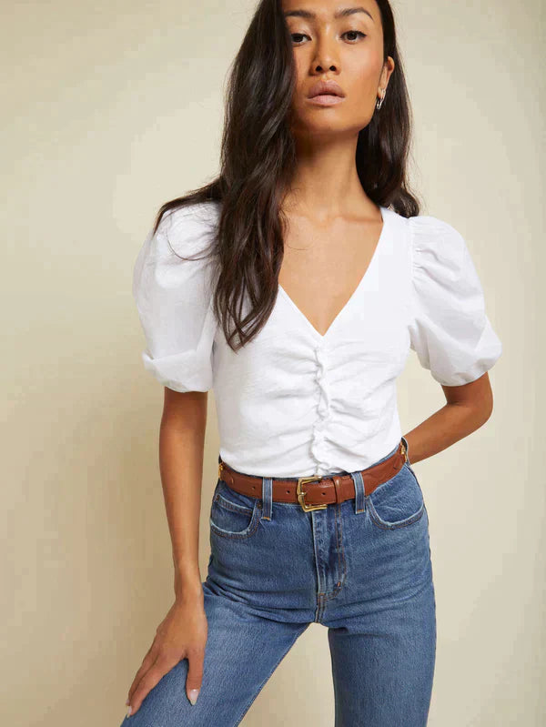 Giada Gathered Top - FINAL SALE - Premium Top Denim from Nation LTD - Just $75! Shop now at shopthedenimbar
