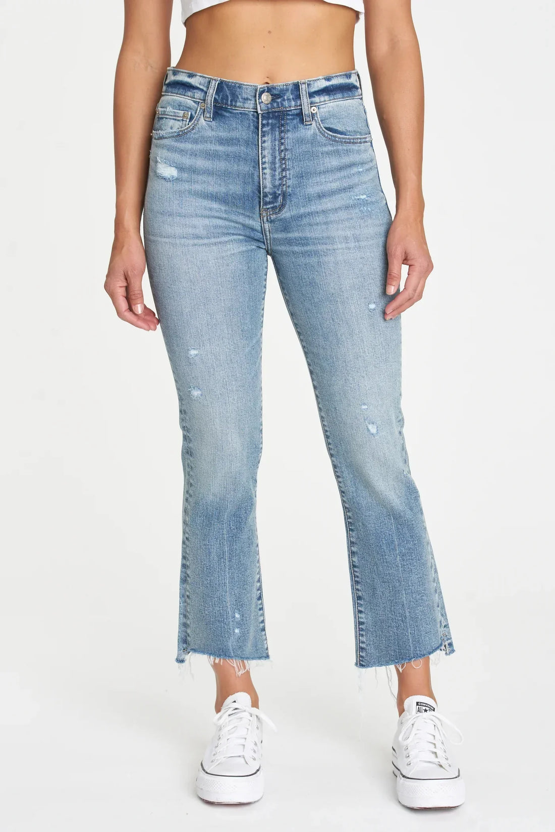 Shy Girl High Rise Crop Flare - Premium Denim Denim from Daze Denim - Just $70.40! Shop now at shopthedenimbar