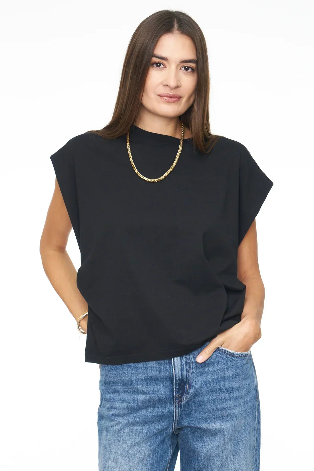 Trina Muscle Tee - FINAL SALE - Premium Shirt Denim from Pistola - Just $10! Shop now at shopthedenimbar