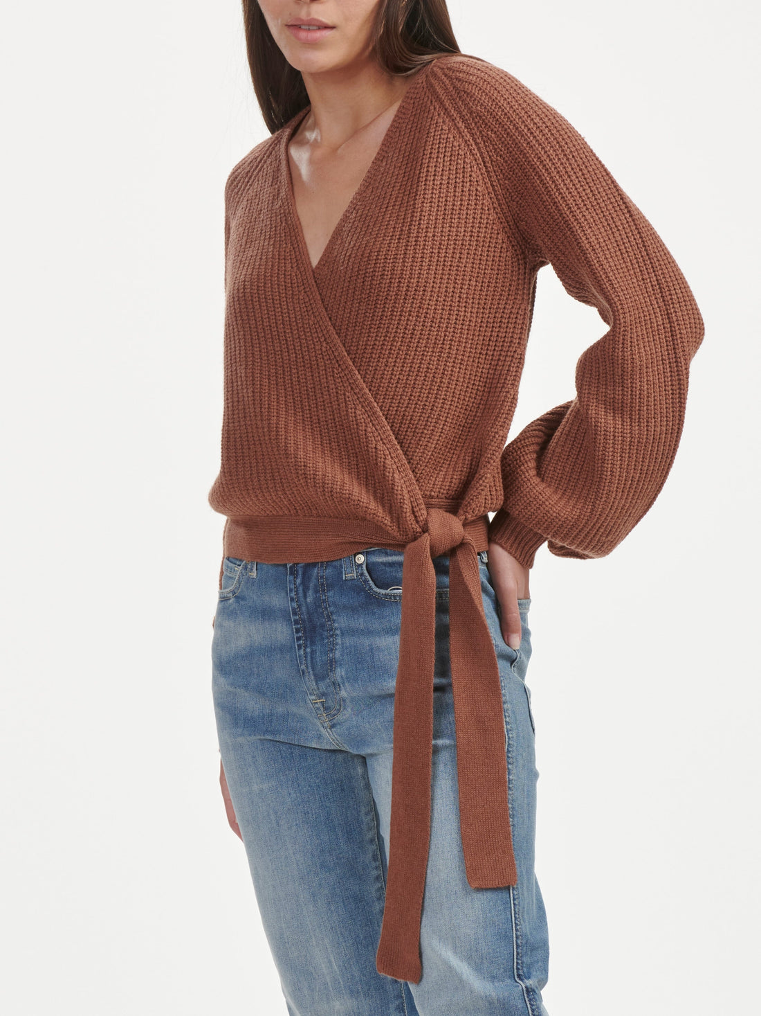 Adele Wrap Sweater - Premium sweater Denim from Splendid - Just $111! Shop now at shopthedenimbar