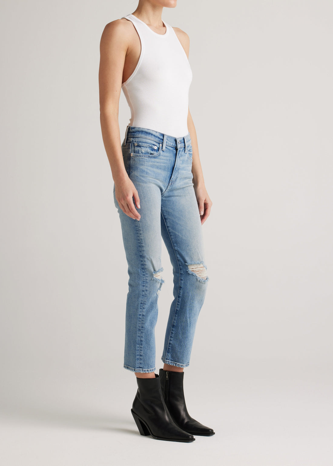 Elin Solar Ray Mid Rise Straight Leg Jean - Premium Denim Denim from Edwin - Just $140! Shop now at shopthedenimbar
