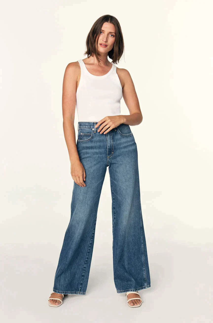 Frida Wide Leg - Premium Denim Denim from AMO - Just $200! Shop now at shopthedenimbar