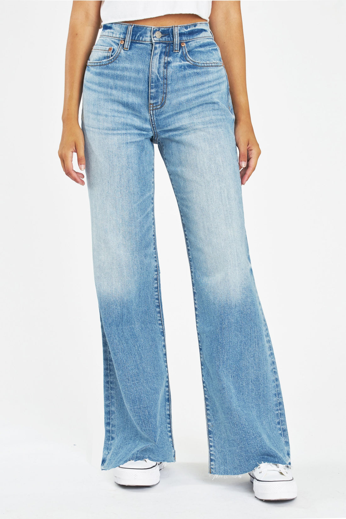 Far Out Fools Gold High Rise Flare Jeans - Premium Denim Denim from Daze - Just $94! Shop now at shopthedenimbar