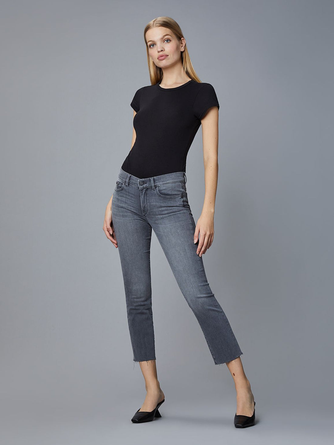 Mara Overcast Straight Mid Rise Ankle Jeans - Premium Denim Denim from DL1961 - Just $151.20! Shop now at shopthedenimbar