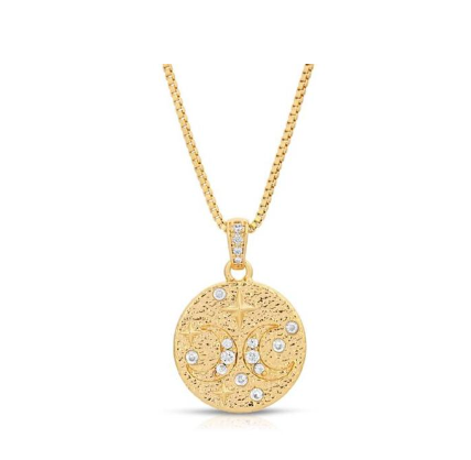 Celestial Pendant Necklace - Premium Necklace Denim from Joy Dravecky - Just $85! Shop now at shopthedenimbar