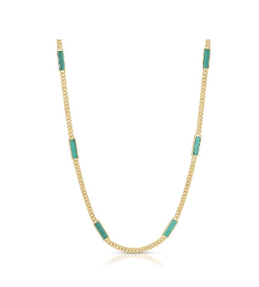 Blake Enamel Inlay Necklace - Premium Necklace Denim from Joy Dravecky - Just $63! Shop now at shopthedenimbar
