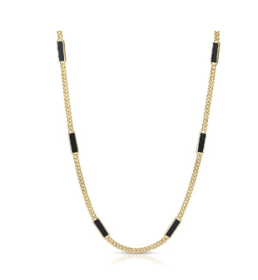 Blake Enamel Inlay Necklace - Premium Necklace Denim from Joy Dravecky - Just $63! Shop now at shopthedenimbar