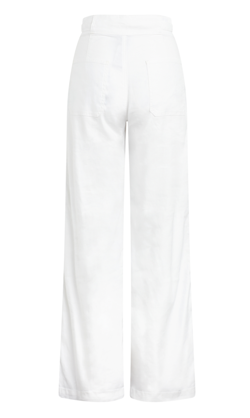 Tie Waist Wide Leg Trouser - Premium Pants Denim from Hudson - Just $165! Shop now at shopthedenimbar