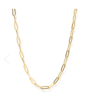 Valencia Gold Stacking Chain - Premium Necklace Denim from Arms of Eve - Just $54! Shop now at shopthedenimbar