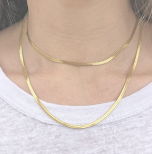 Sylvia Gold Snake Chain Necklace - Premium Necklace Denim from Arms of Eve - Just $79! Shop now at shopthedenimbar