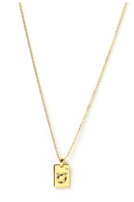 Zodic Gold Tag Necklace - FINAL SALE - Premium Necklace Denim from Arms of Eve - Just $79! Shop now at shopthedenimbar